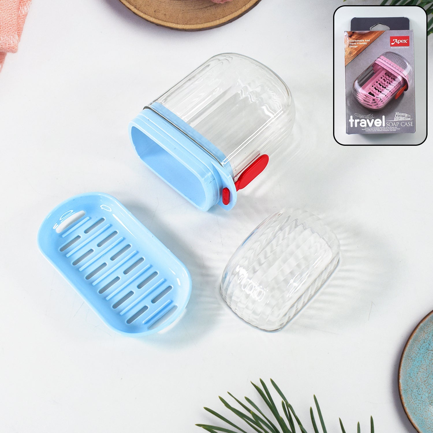 Apex Unbreakable Travel Soap Case with Secure Lock (1 Pc) Apex Unbreakable Travel Soap Case with Secure Lock (1 Pc)